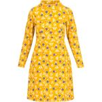 Gelbe Blutsgeschwister Nachhaltige Stehkragen Winterkleider für Damen Größe M für den für den Winter 