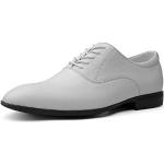 Weiße Business Hochzeitsschuhe & Oxford Schuhe mit Schnürsenkel atmungsaktiv für Herren Größe 40 