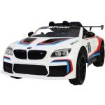 Weiße BMW BMW Merchandise M6 Elektroautos für Kinder für 3 - 5 Jahre 