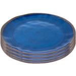 Blaue Bo camp Frühstücksteller 23 cm aus Melamin bruchsicher 4-teilig 