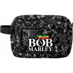 Bob Marley Collage Kosmetiktasche Grau-Schwarz