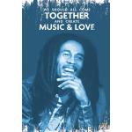 Bob Marley Drucken, Mehrfarbig, 61 x 91.5cm