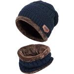Marineblaue Mütze Schal Handschuh Sets für Kinder für Jungen für den für den Winter 