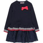 Marineblaue Bóboli Kinderstrickkleider aus Baumwolle für Mädchen Größe 122 