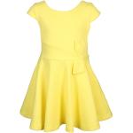 Reduzierte Zitronengelbe Kurzärmelige Bóboli Kinderkleider aus Baumwolle für Mädchen Größe 152 für den für den Sommer 