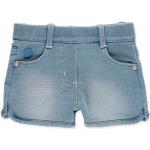 Hellblaue Bóboli Jeans Shorts für Kinder für Mädchen 
