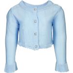 Hellblaue Bóboli Kinderübergangsjacken mit Knopf aus Viskose für Mädchen Größe 98 für den für den Herbst 