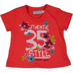 Rote Blumenmuster Bóboli Kinder T-Shirts aus Baumwollmischung für Babys Größe 74 