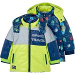 Marineblaue Wasserdichte Kinderübergangsjacken mit Reißverschluss Größe 86 für den für den Winter 