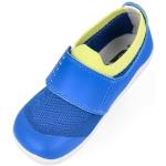Blaue Bobux Lauflernschuhe mit Klettverschluss in Breitweite aus Leder für Babys Größe 24 für den für den Sommer 