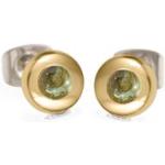 Boccia Runde Turmalin Ohrringe poliert aus Titan mit Turmalin für Damen 
