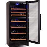 Schwarze Weinkühlschränke aus Glas Breite 50-100cm, Höhe 100-150cm, Tiefe 50-100cm 