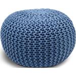 Blaue Casamia Runde Poufs aus Kunststoff Höhe 0-50cm 
