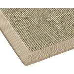 BODENMEISTER Sisal-Teppich modern hochwertige Bordüre Flachgewebe, und Größen, Variante: beige braun natur, 120x170