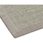 BODENMEISTER Sisal-Teppich modern hochwertige Bordüre Flachgewebe, verschiedene Farben und Größen, Variante: beige hell-grau, 67x133