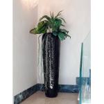 Reduzierte Schwarze 33 cm Runde Bodenvasen & Vasen für Pampasgras aus Glas 