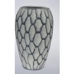 Graue 60 cm Runde Bodenvasen & Vasen für Pampasgras 60 cm aus Keramik 