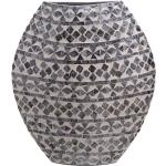 Reduzierte Graue 45 cm Bodenvasen & Vasen für Pampasgras aus Holz 