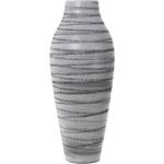 Graue Minimalistische 80 cm Bodenvasen & Vasen für Pampasgras aus Keramik 