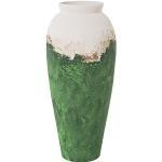 Grüne 25 cm DRW Bodenvasen & Vasen für Pampasgras 25 cm aus Keramik 