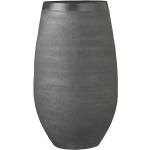 Graue Zeitgenössische 50 cm Runde Bodenvasen & Vasen für Pampasgras mit Ländermotiv aus Terrakotta 