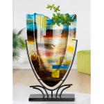 Reduzierte Schwarze Moderne 48 cm Bodenvasen & Vasen für Pampasgras aus Glas 