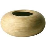 Beige Bodenvasen & Vasen für Pampasgras mit Donut-Motiv 