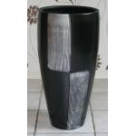 50 cm Runde Pflanzkübel & Blumentöpfe 50 cm metallic aus Keramik Indoor 