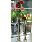 Silberne 60 cm Bodenvasen & Vasen für Pampasgras 60 cm aus Aluminium 
