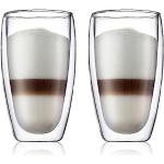 Reduzierte Bodum Pavina Kaffeetassen aus Glas doppelwandig 2-teilig 