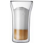 Bodum Assam Teegläser 400 ml mit Kaffee-Motiv aus Glas doppelwandig 2-teilig 