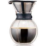 Schwarze Bodum Pour Over Pour Over Kaffeebereiter 1l aus Glas spülmaschinenfest 