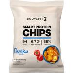 Body & Fit Smart Protein Chips - Eiweiß Snack Soja- und Kartoffelchips 12 Beutel (Paprika)