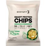Body & Fit Smart Protein Chips - Eiweiß Snack Soja- und Kartoffelchips 12 Beutel (Sour Cream & Onion)