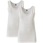 Weiße Thermo-Unterhemden für Damen Größe XXL für den für den Winter 