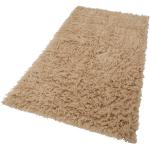 Sandfarbene Moderne Böing Carpet Flokatis aus Fell 