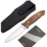 Böker Plus® Cub Pro - robustes Outdoor Messer mit Leder-Scheide - EDC Messer feststehend mit Micarta Griff - Premium Jagdmesser in Geschenk-Box