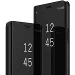 Schwarze Xiaomi 13T Pro Hüllen Art: Flip Cases mit Bildern mit Spiegel 