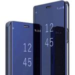 Blaue Xiaomi 14 Hüllen Art: Flip Cases mit Bildern mit Spiegel 