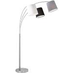 Silberne Moderne etc-shop Design-Bogenlampen aus Textil E27 