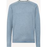 Hellblaue Boggi Rundhals-Ausschnitt Kaschmir-Pullover aus Wolle für Herren Größe XL 