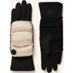 Cremefarbene Gesteppte Bogner Fingerhandschuhe aus Polyamid für Damen Größe 7.5 für den für den Winter 