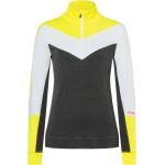 Reduzierte Gelbe Color Blocking Langärmelige Bogner Fire + Ice Stehkragen Jerseyshirts aus Jersey für Damen Größe L 