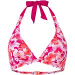 Pinke Blumenmuster Bogner Fire + Ice Bikini-Tops aus Polyamid ohne Bügel für Damen Größe XS 