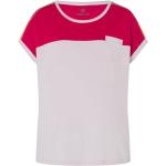 Pinke Kurzärmelige Bogner Fire + Ice Shirts mit Tasche aus Baumwolle für Damen Größe M 