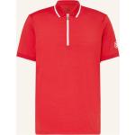 Rote Gestreifte Bogner Herrenpoloshirts & Herrenpolohemden mit Reißverschluss aus Jersey Größe XL 