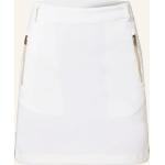Weiße Bogner Mini Festliche Röcke mit Reißverschluss aus Spitze für Damen Größe S 