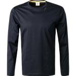 Marineblaue Langärmelige Bogner T-Shirts aus Jersey für Herren Größe 3 XL 