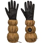 Reduzierte Schwarze Elegante Bogner Gefütterte Handschuhe aus Lammleder für Damen Größe M für den für den Winter 