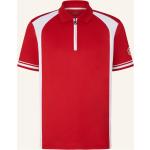 Rote Bogner Herrenpoloshirts & Herrenpolohemden mit Reißverschluss aus Polyester Übergrößen 